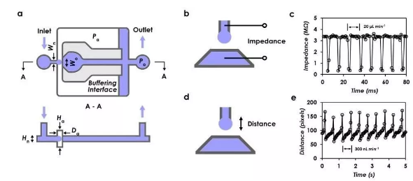 图2 液滴数字式微流量测量机理以及两种读出机制